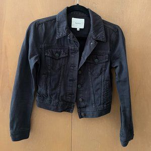 Aritzia Talula Black Denim Jacket